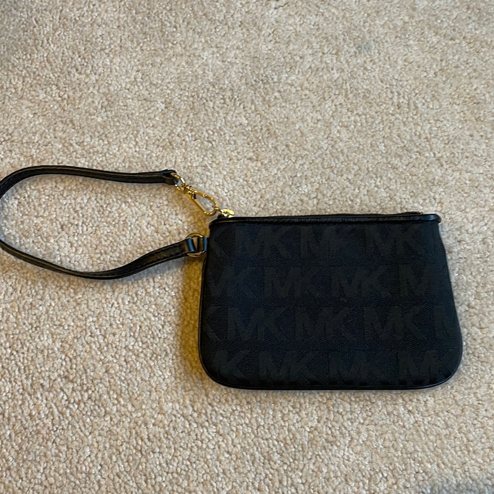 Michael Kors black wristlet
